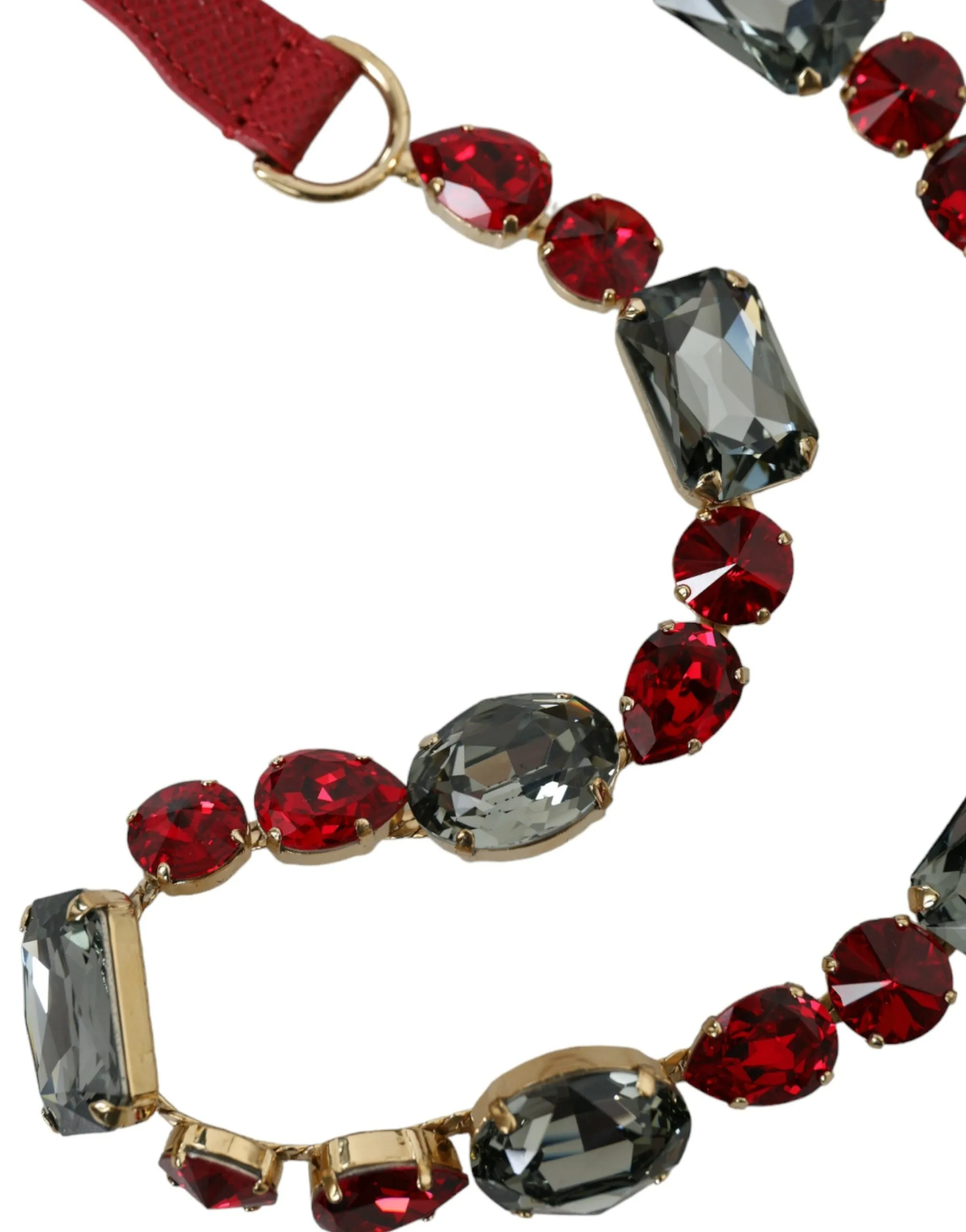 Radiant Red Crystal Buckle Waist Belt sold by Louxly product image thumbnail 4