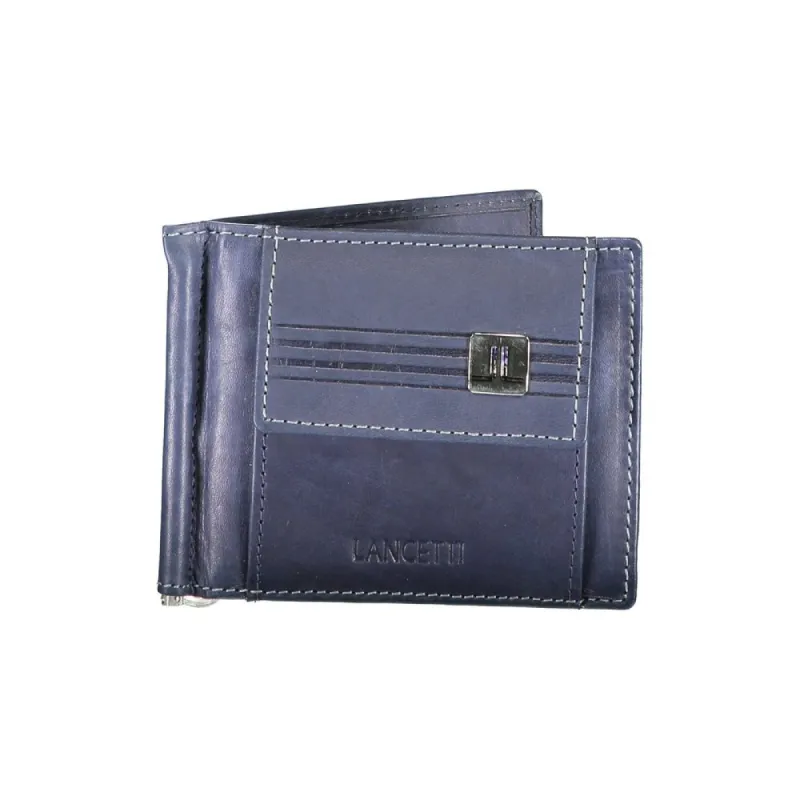 Blue Leather Wallet sold by Louxly