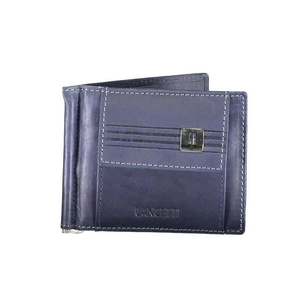 Blue Leather Wallet sold by Louxly