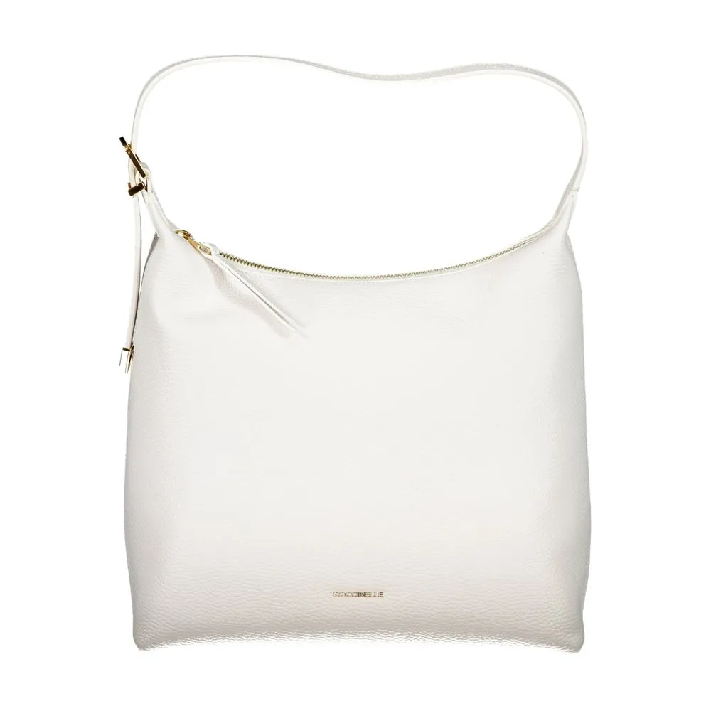 White Leather Handbag sold by Louxly