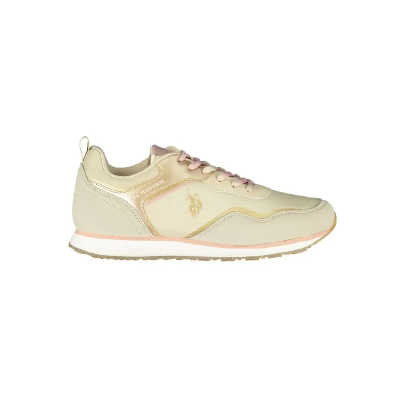 Beige Polyester Sneaker sold by Louxly