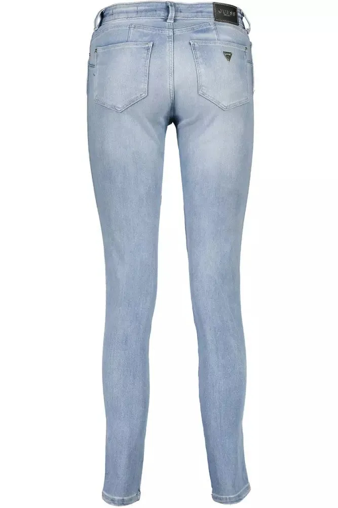 Light Blue Cotton Women Jeans sold by Louxly product image thumbnail 2