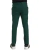 Green Wool Men Slim Fit Chino Pants sold by Louxly