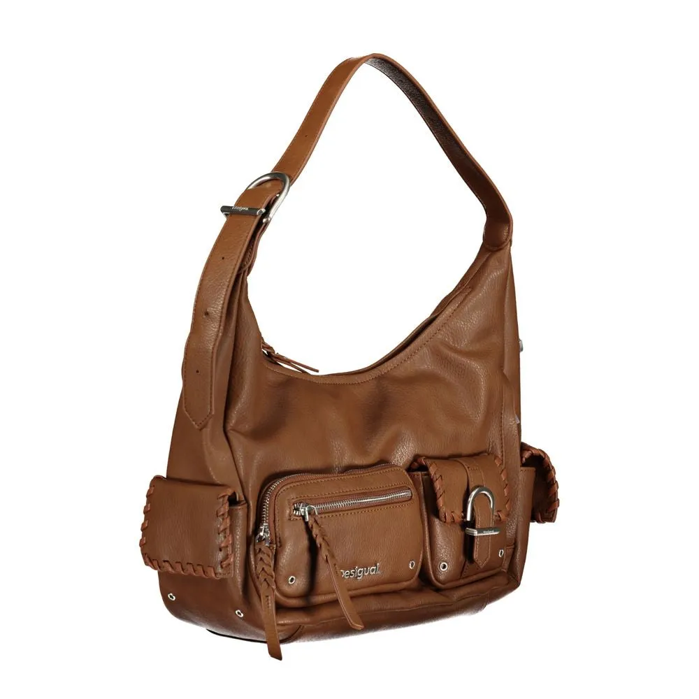Brown Polyethylene Handbag sold by Louxly product image thumbnail 3