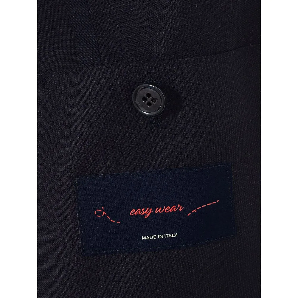 Elegant Blue Cotton Lardini Jacket sold by Louxly product image thumbnail 5