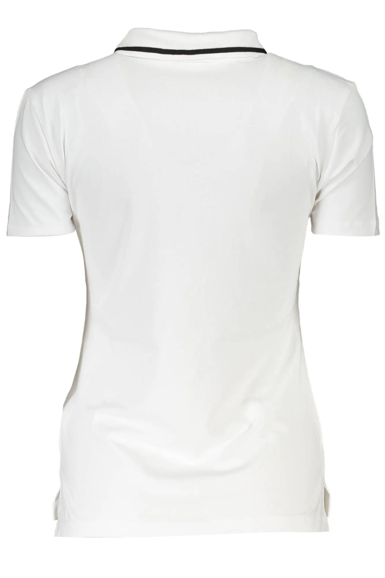 White Cotton Women Polo Shirt sold by Louxly product image thumbnail 2