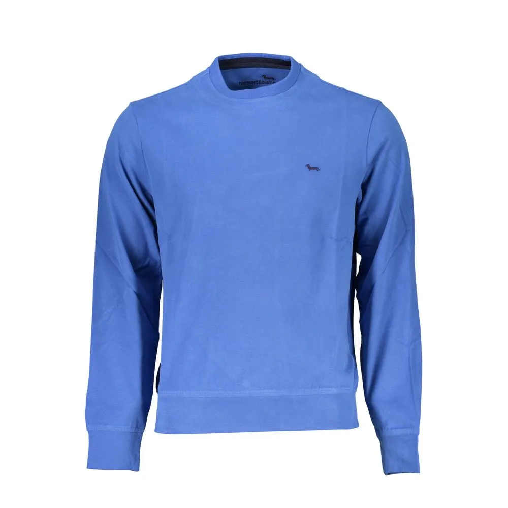 Crew Neck Embroidered Blue Sweater sold by Louxly
