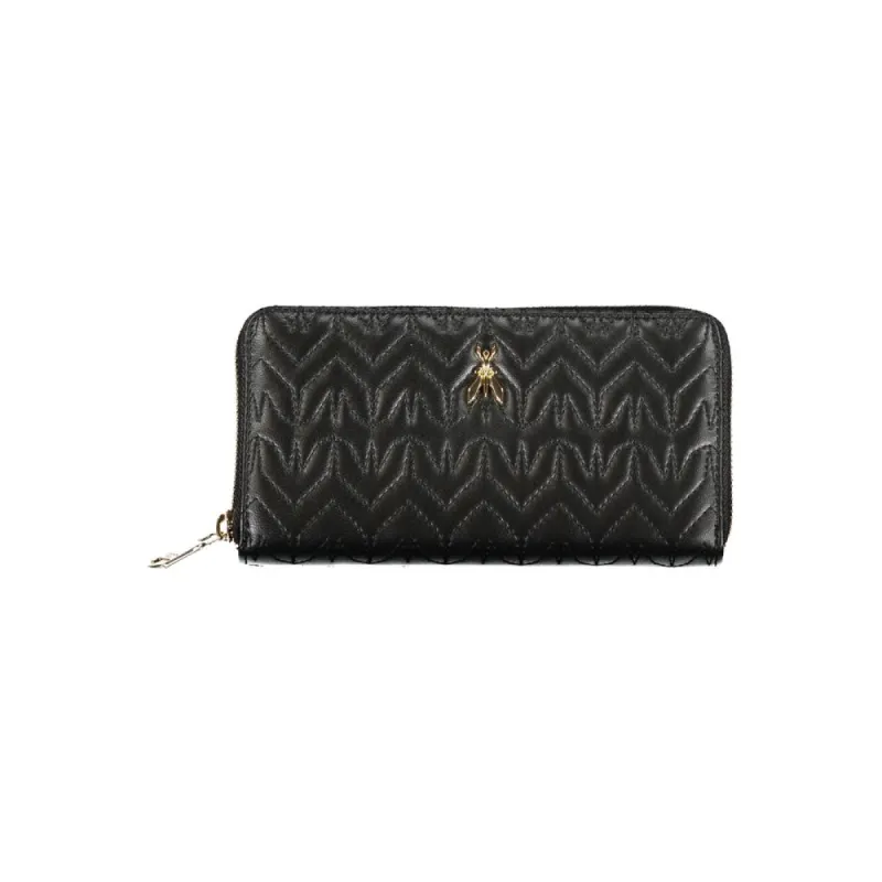 Elegant Black Wallet with Contrasting Details sold by Louxly
