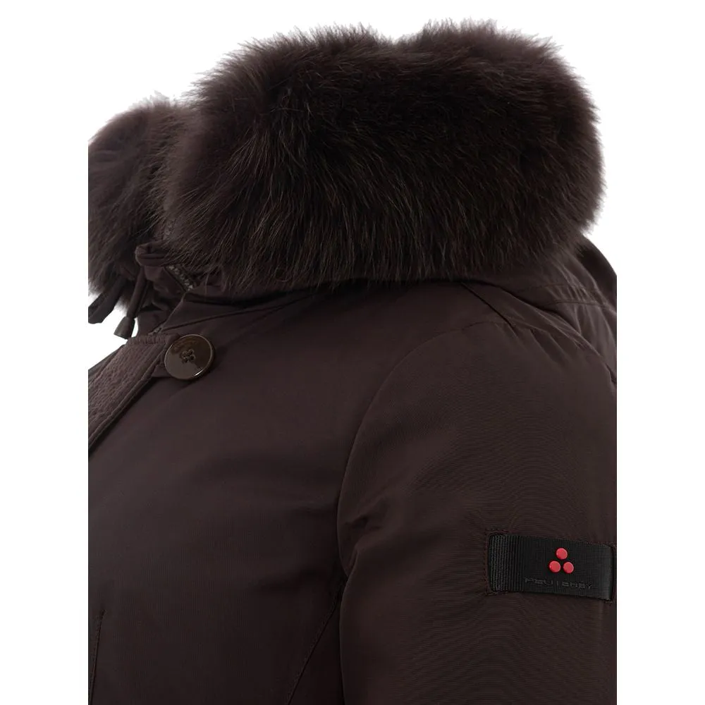 Elegant Brown Polyester Jacket for Women sold by Louxly product image thumbnail 3