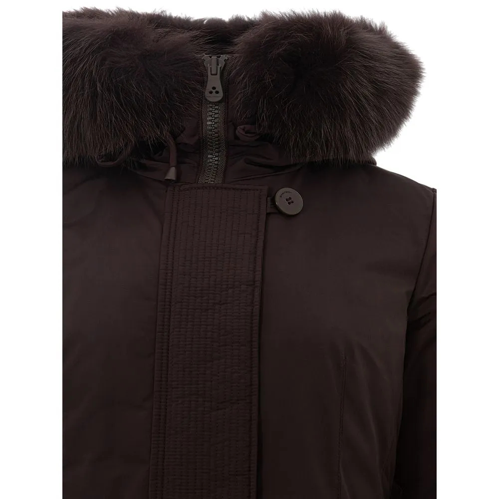 Elegant Brown Polyester Jacket for Women sold by Louxly product image thumbnail 4