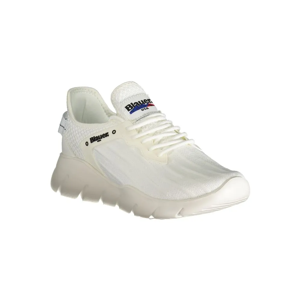 White Polyester Sneaker sold by Louxly product image thumbnail 2
