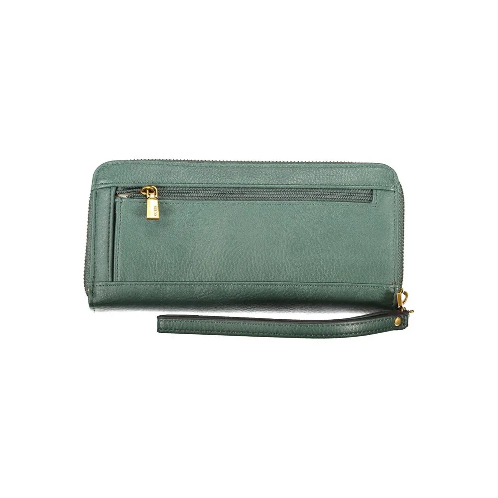 Chic Green Polyethylene Wallet with Multiple Compartments sold by Louxly product image thumbnail 2