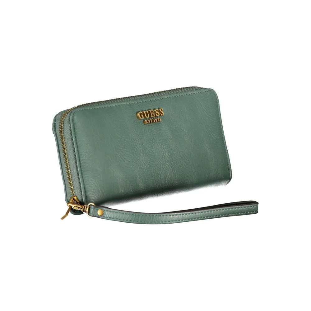 Chic Green Polyethylene Wallet with Multiple Compartments sold by Louxly product image thumbnail 3