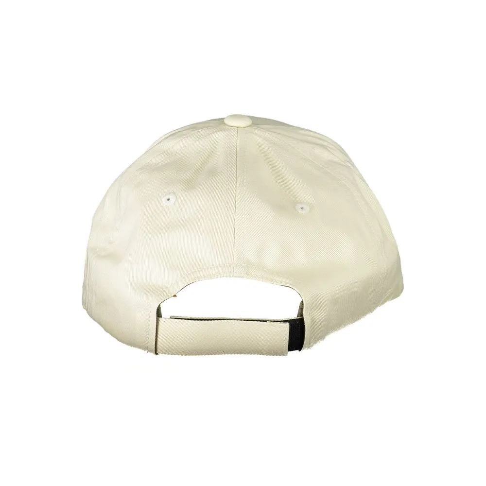 Elegant Beige Cotton Visor with Iconic Embroidery sold by Louxly product image thumbnail 2