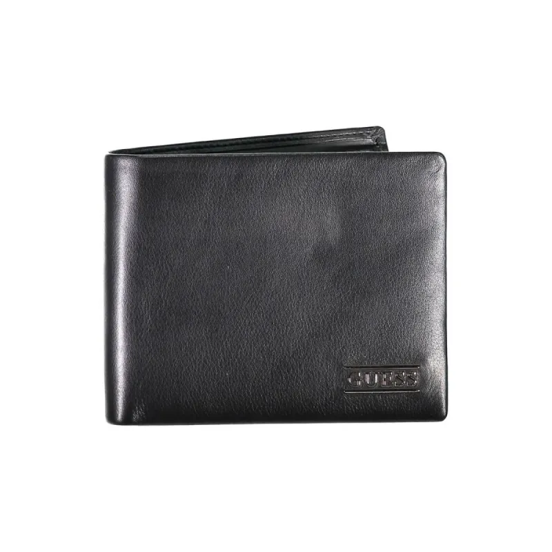 Sleek Black Leather Bifold Wallet sold by Louxly