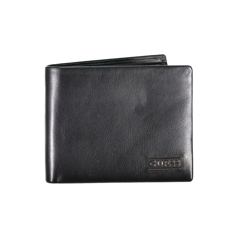 Sleek Black Leather Bifold Wallet sold by Louxly
