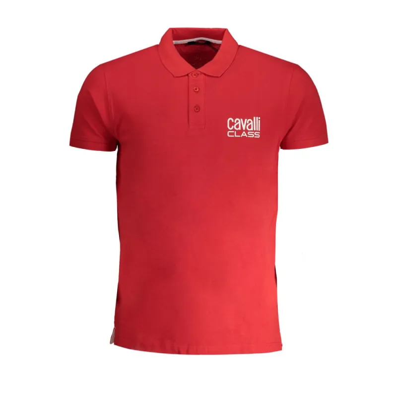 Red Cotton Polo Shirt sold by Louxly