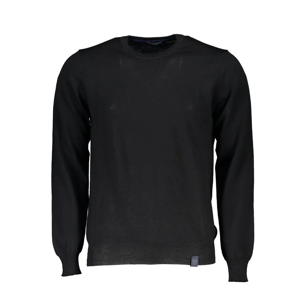 Black Fabric Men Sweater sold by Louxly