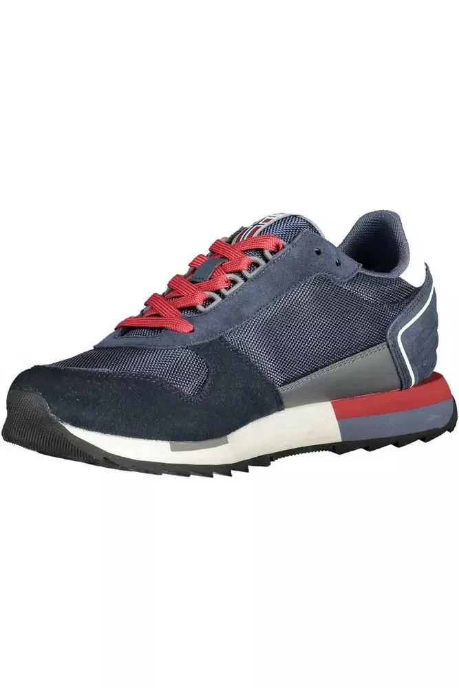 Blue Leather Men Sneaker sold by Louxly product image thumbnail 3