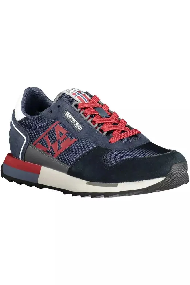 Blue Leather Men Sneaker sold by Louxly product image thumbnail 2
