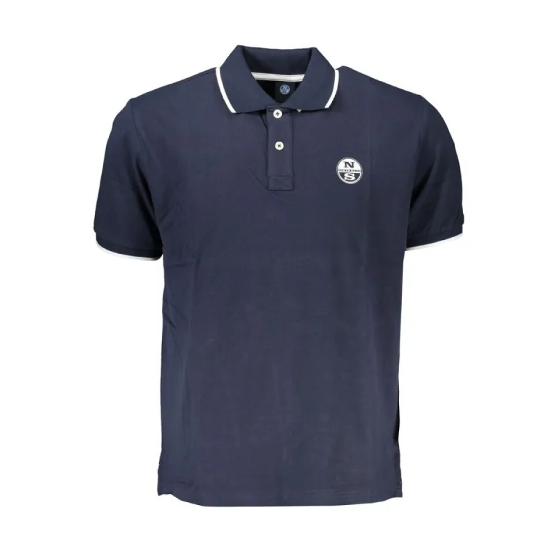 Blue Cotton Polo Shirt sold by Louxly
