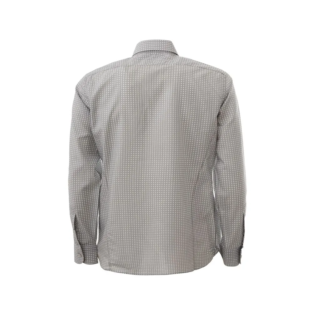 Elegant Cotton Gray Shirt for Men sold by Louxly product image thumbnail 2