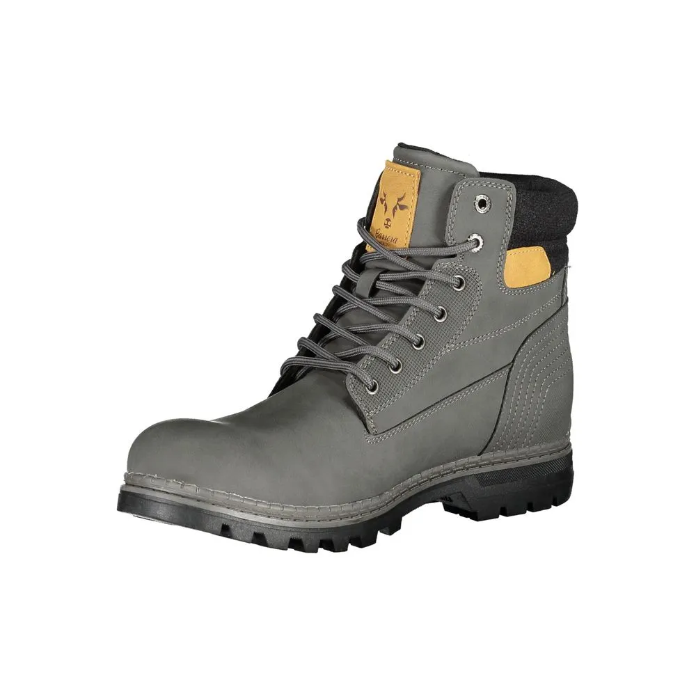 Sleek Lace-Up Boots with Contrast Details sold by Louxly product image thumbnail 3