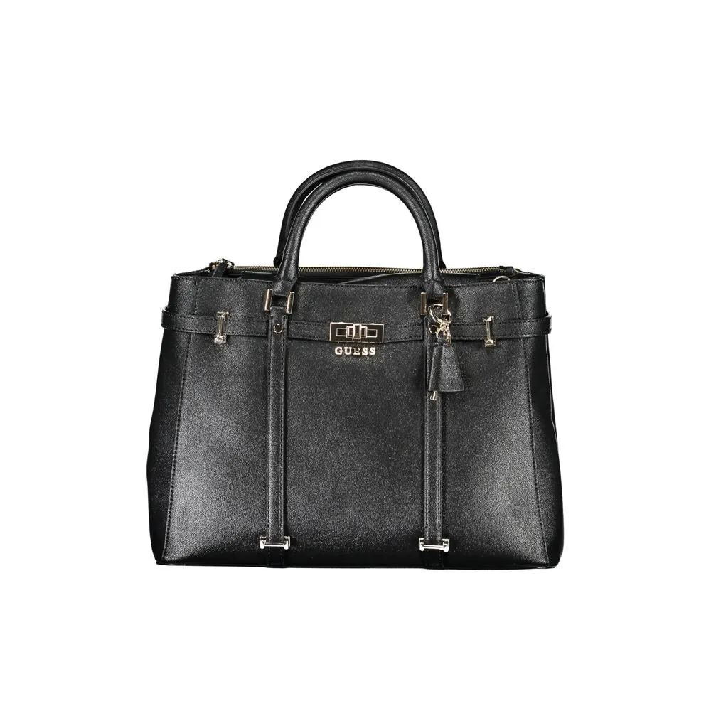 Black Polyethylene Handbag sold by Louxly