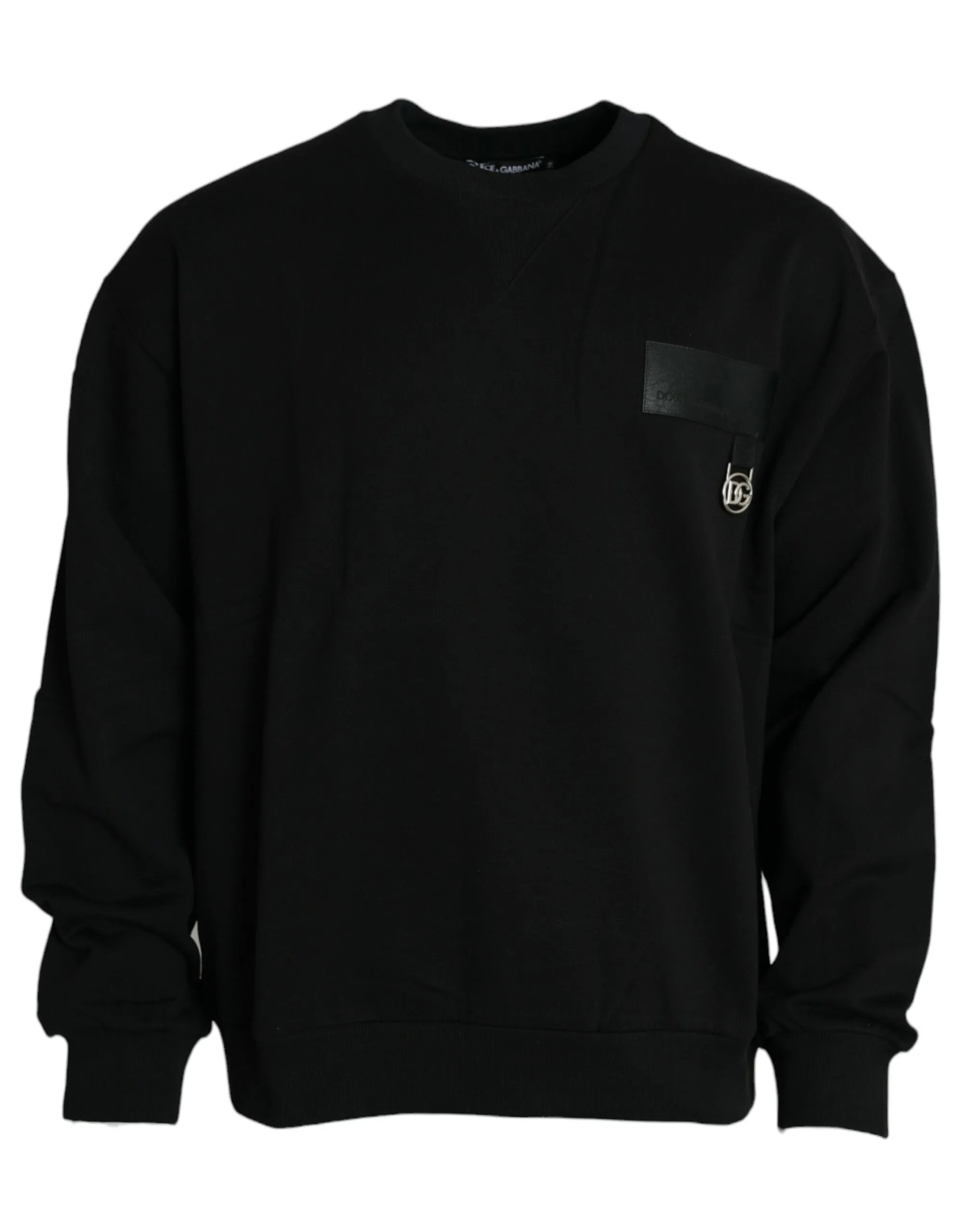 Black Logo Cotton Long Sleeves Sweatshirt Sweater sold by Louxly