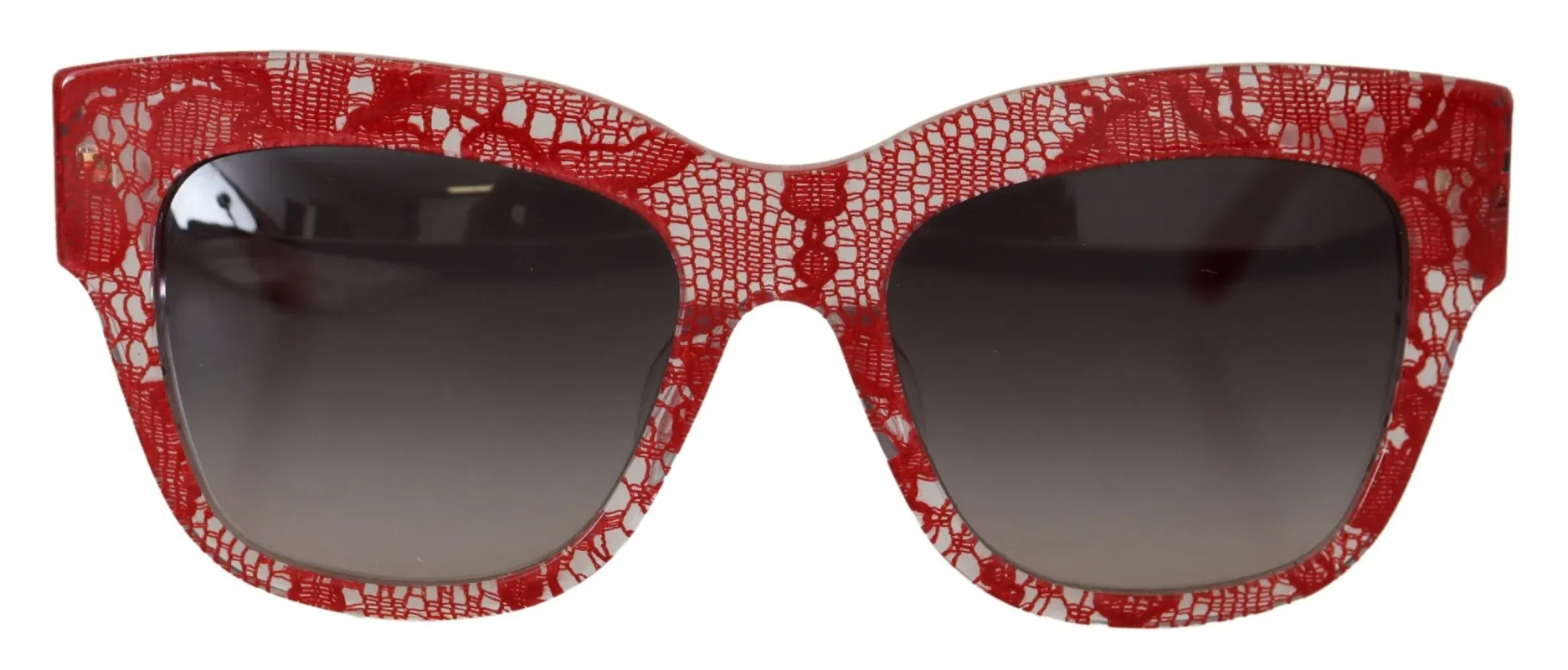 Elegant Red Lace Detail Sunglasses sold by Louxly