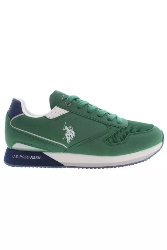 Emerald Green Lace-Up Sports Sneakers sold by Louxly