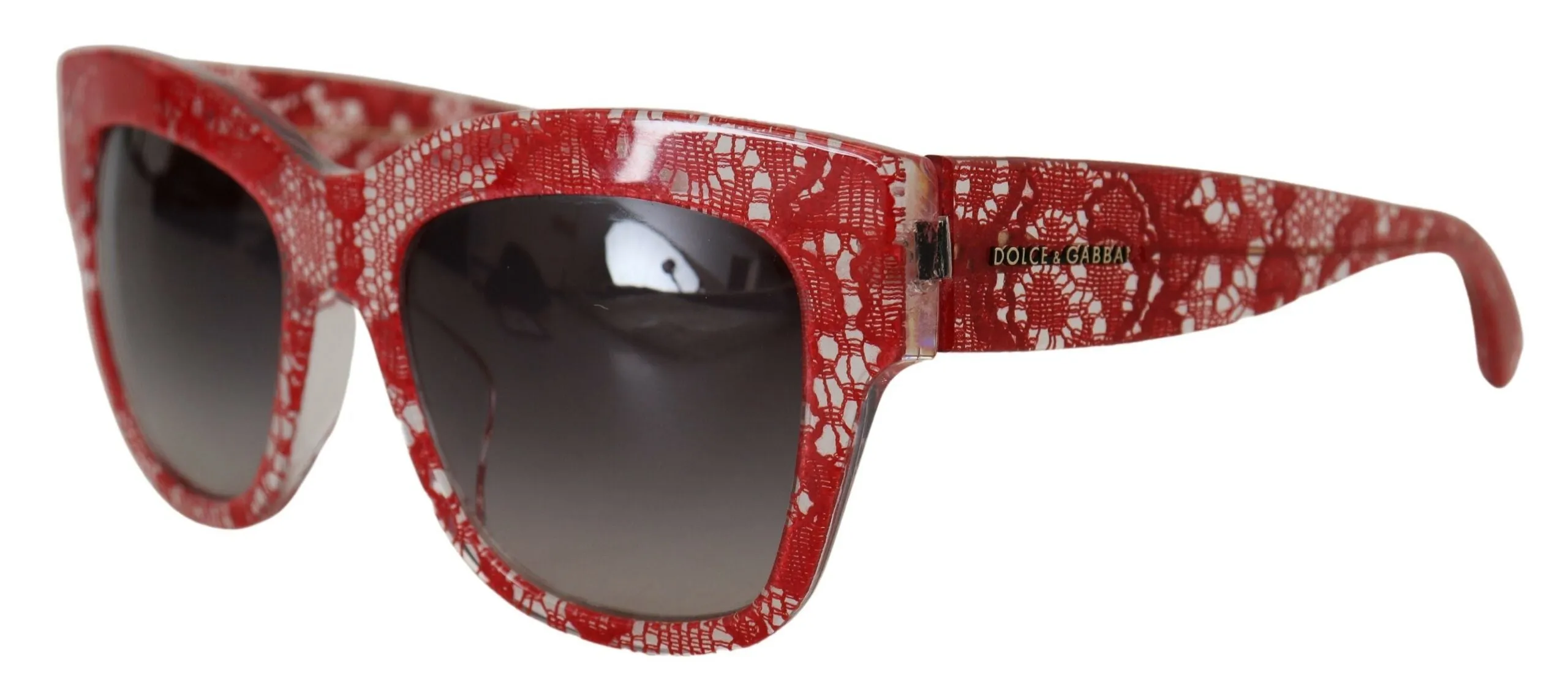 Elegant Red Lace Detail Sunglasses sold by Louxly product image thumbnail 2
