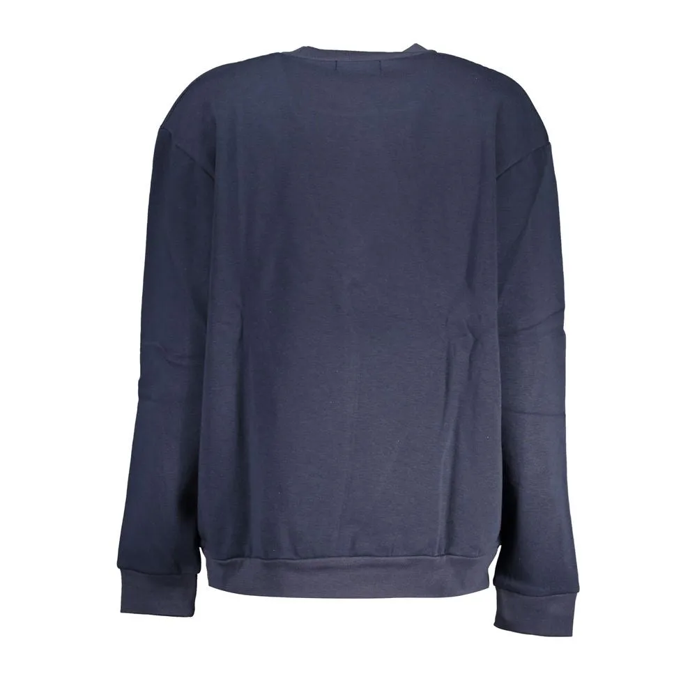 Chic Blue Embroidered Fleece Sweatshirt sold by Louxly product image thumbnail 2