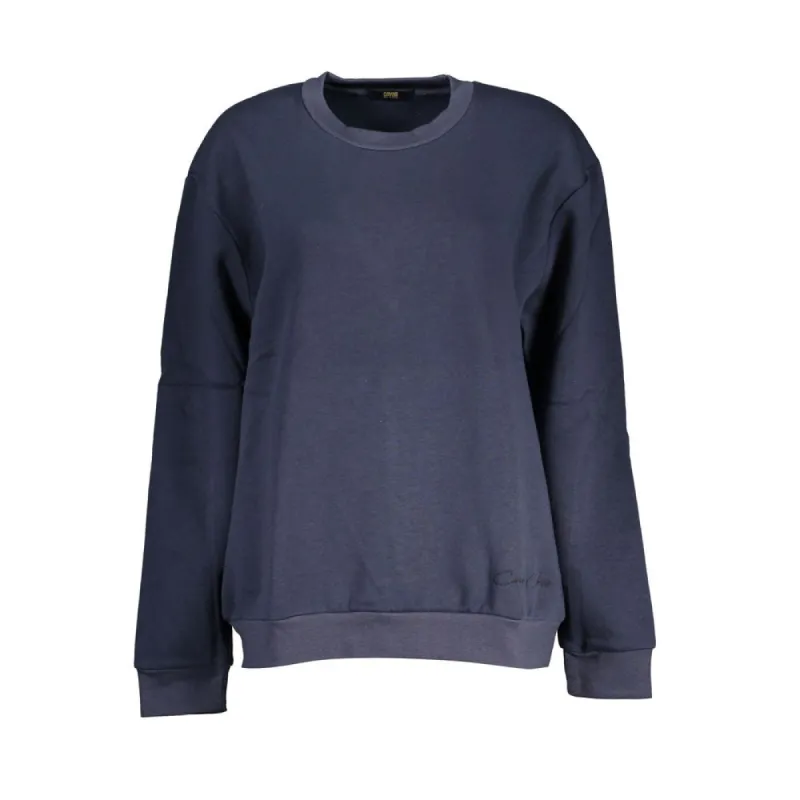 Chic Blue Embroidered Fleece Sweatshirt sold by Louxly