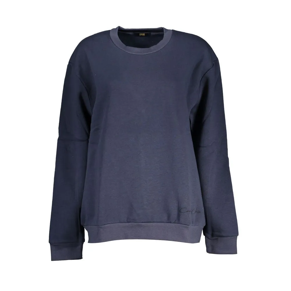 Chic Blue Embroidered Fleece Sweatshirt sold by Louxly