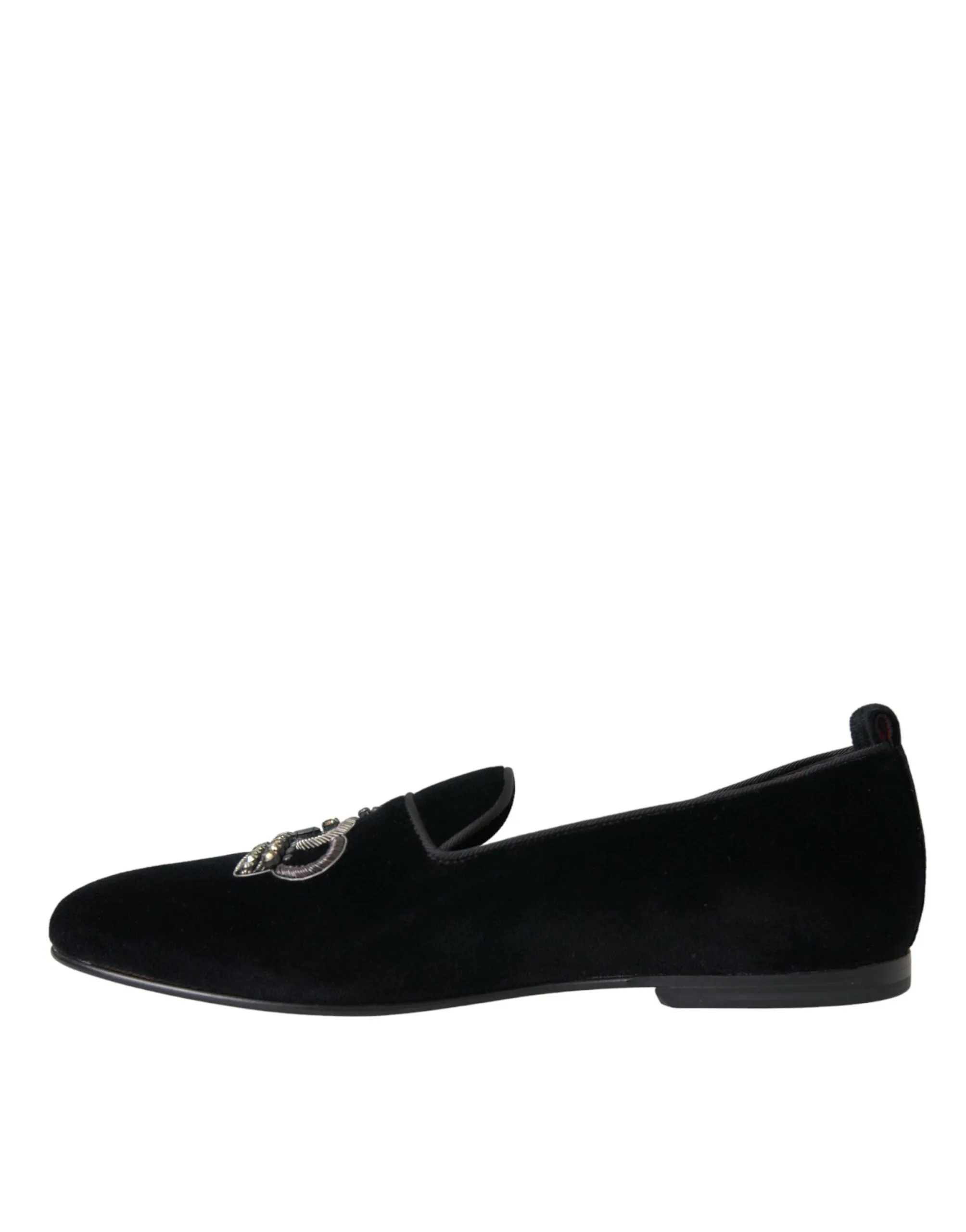 Black Velvet Crystal Crown Men Loafers Shoes sold by Louxly product image thumbnail 5