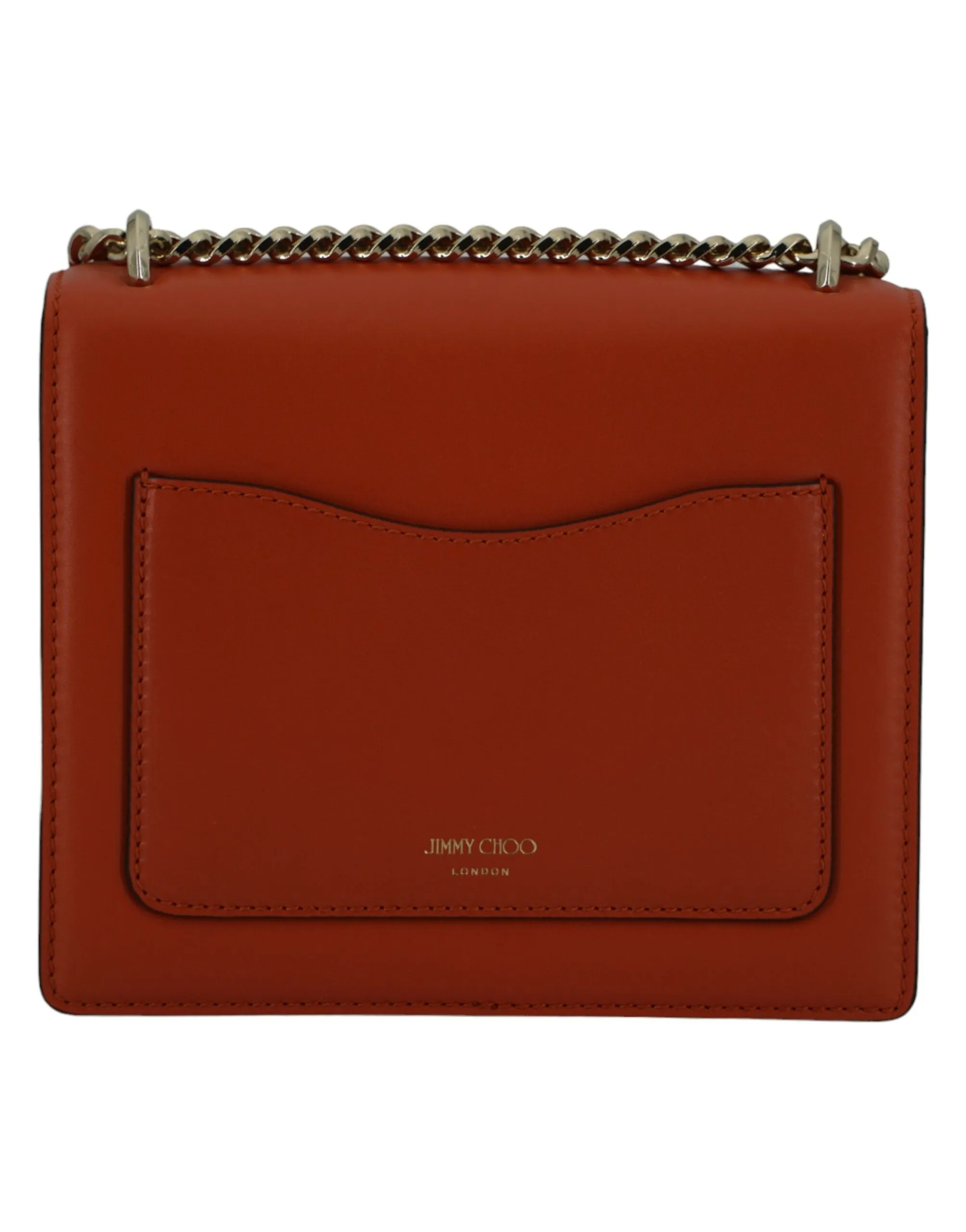 Dark Orange Calf Leather Shoulder Bag sold by Louxly product image thumbnail 2