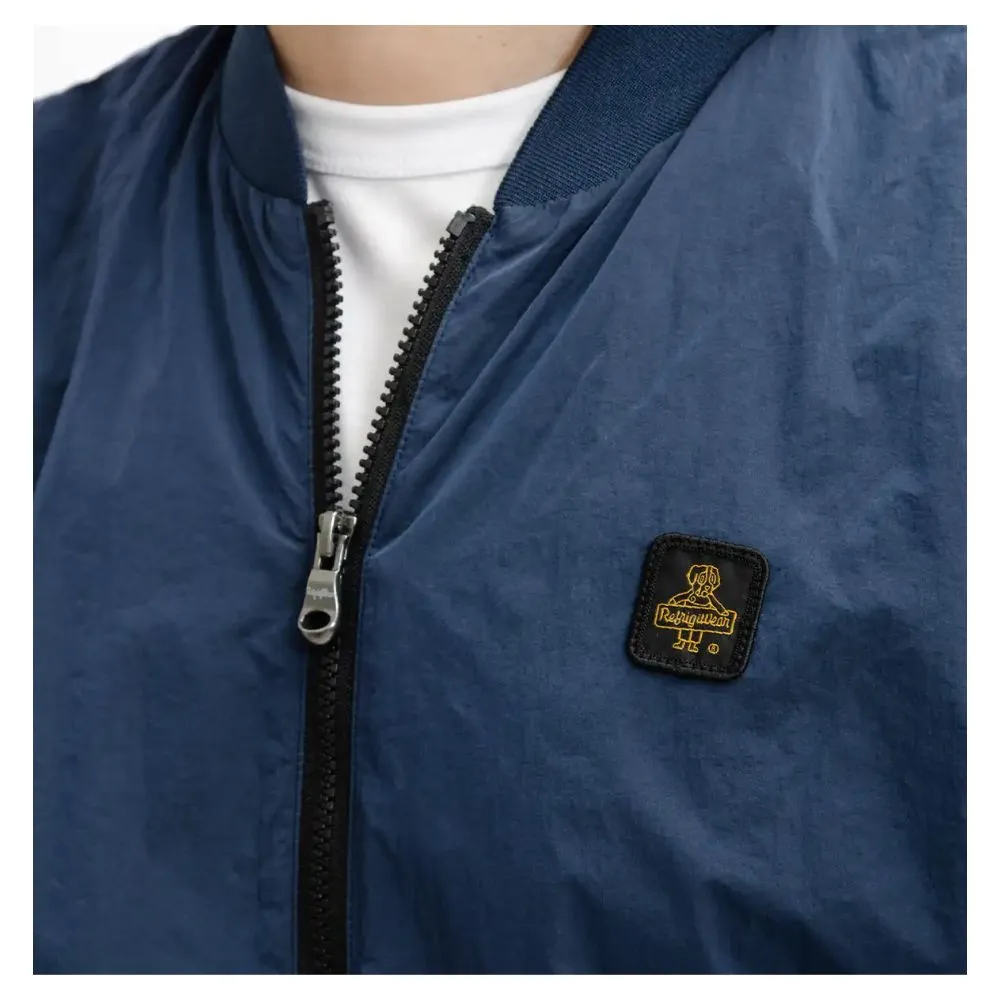 Elevated Casual Blue Bomber Jacket sold by Louxly product image thumbnail 4