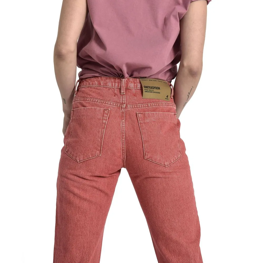 Red Cotton Women Jeans sold by Louxly product image thumbnail 4