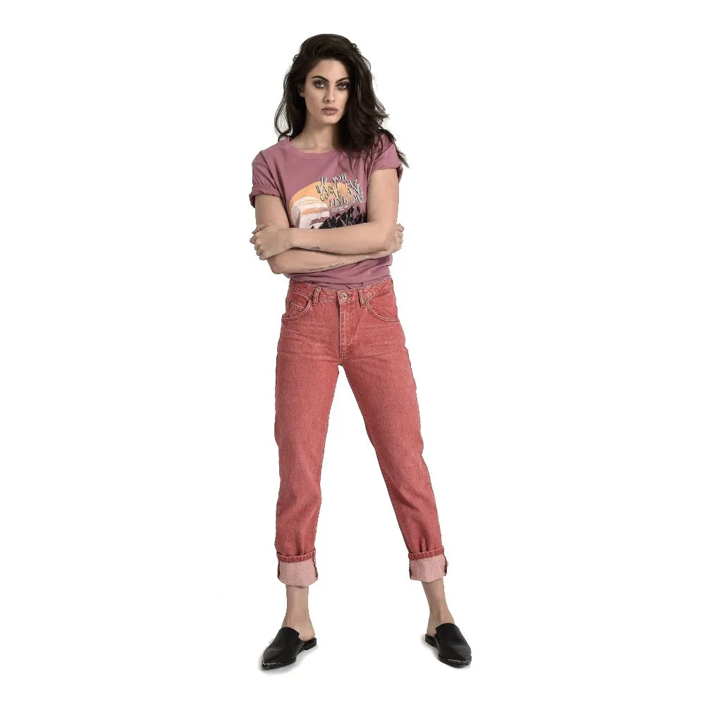 Red Cotton Women Jeans sold by Louxly product image thumbnail 3