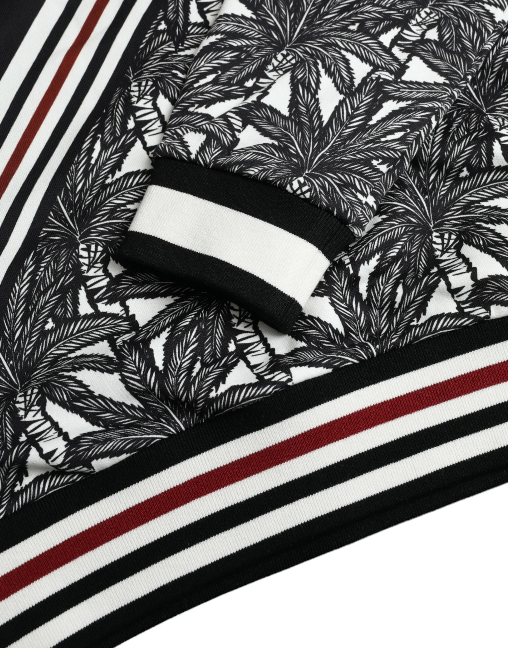 Black White Cotton Zebra Tree Crew Neck Sweater sold by Louxly product image thumbnail 4