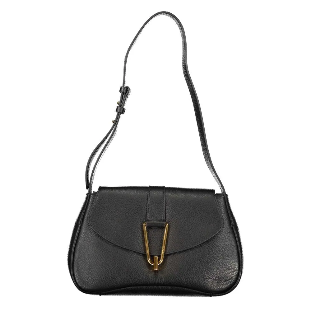 Black Leather Handbag sold by Louxly