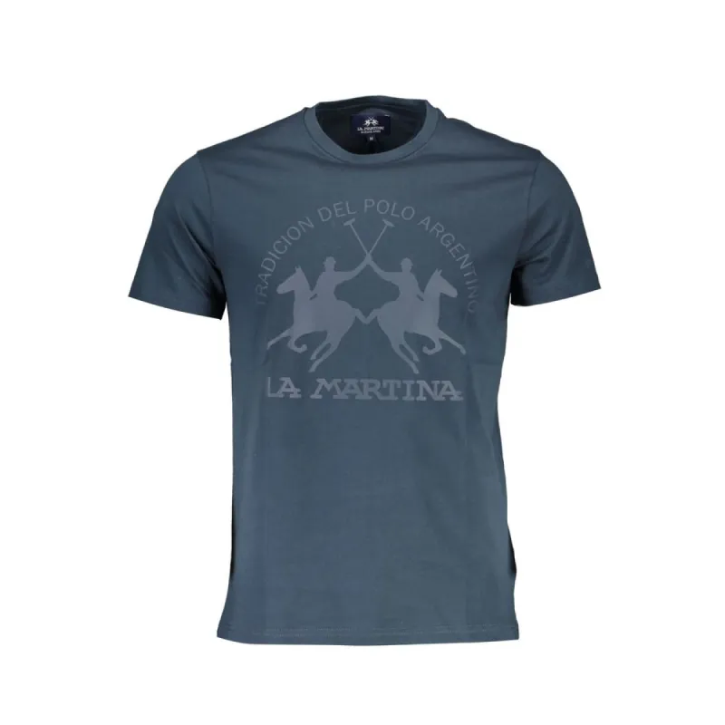 Blue Cotton Men T-Shirt sold by Louxly