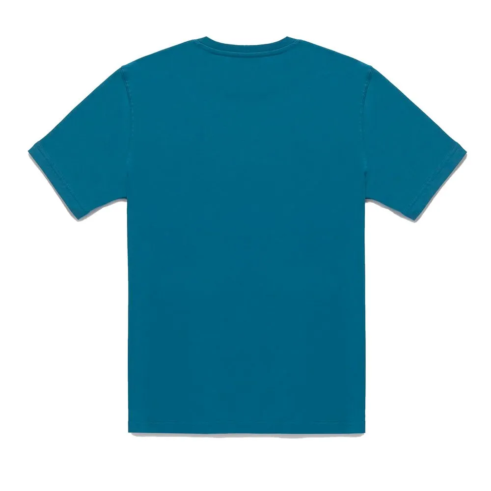 Chic Light Blue Cotton Tee with Chest Logo sold by Louxly product image thumbnail 2