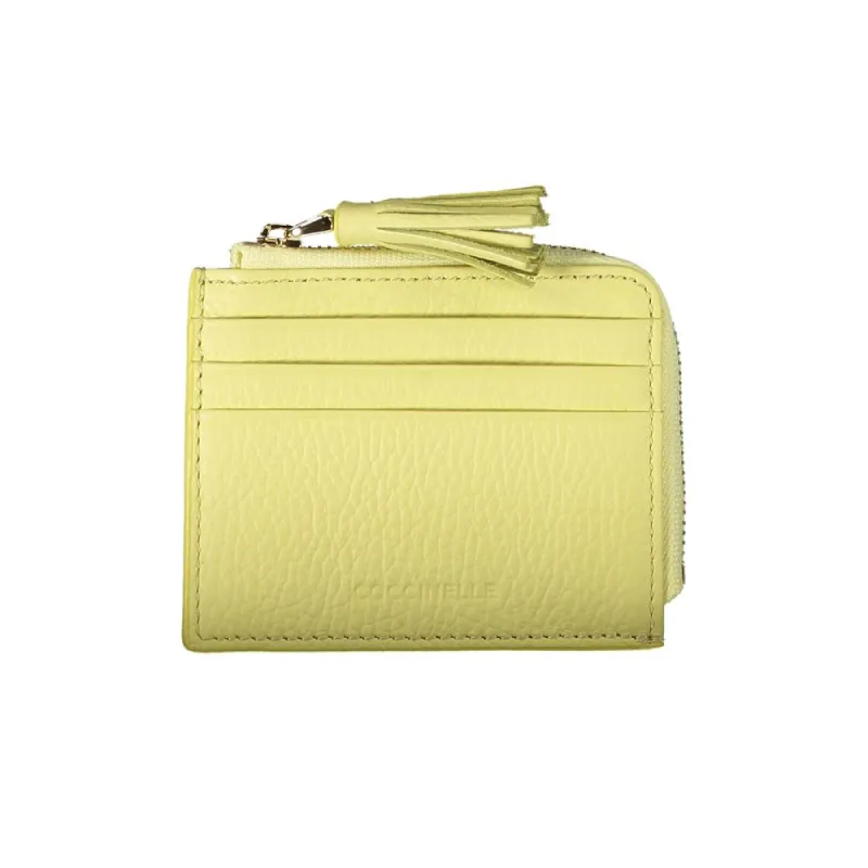 Yellow Leather Wallet sold by Louxly