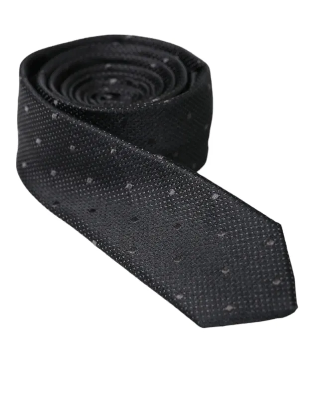 Men Black 100% Silk Fantasy Classic Men Tie sold by Louxly