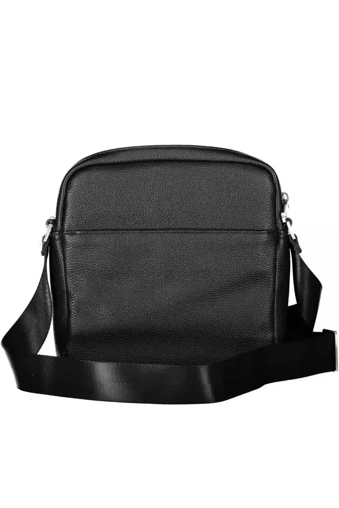 Sleek Black Shoulder Bag with Logo Detail sold by Louxly product image thumbnail 2