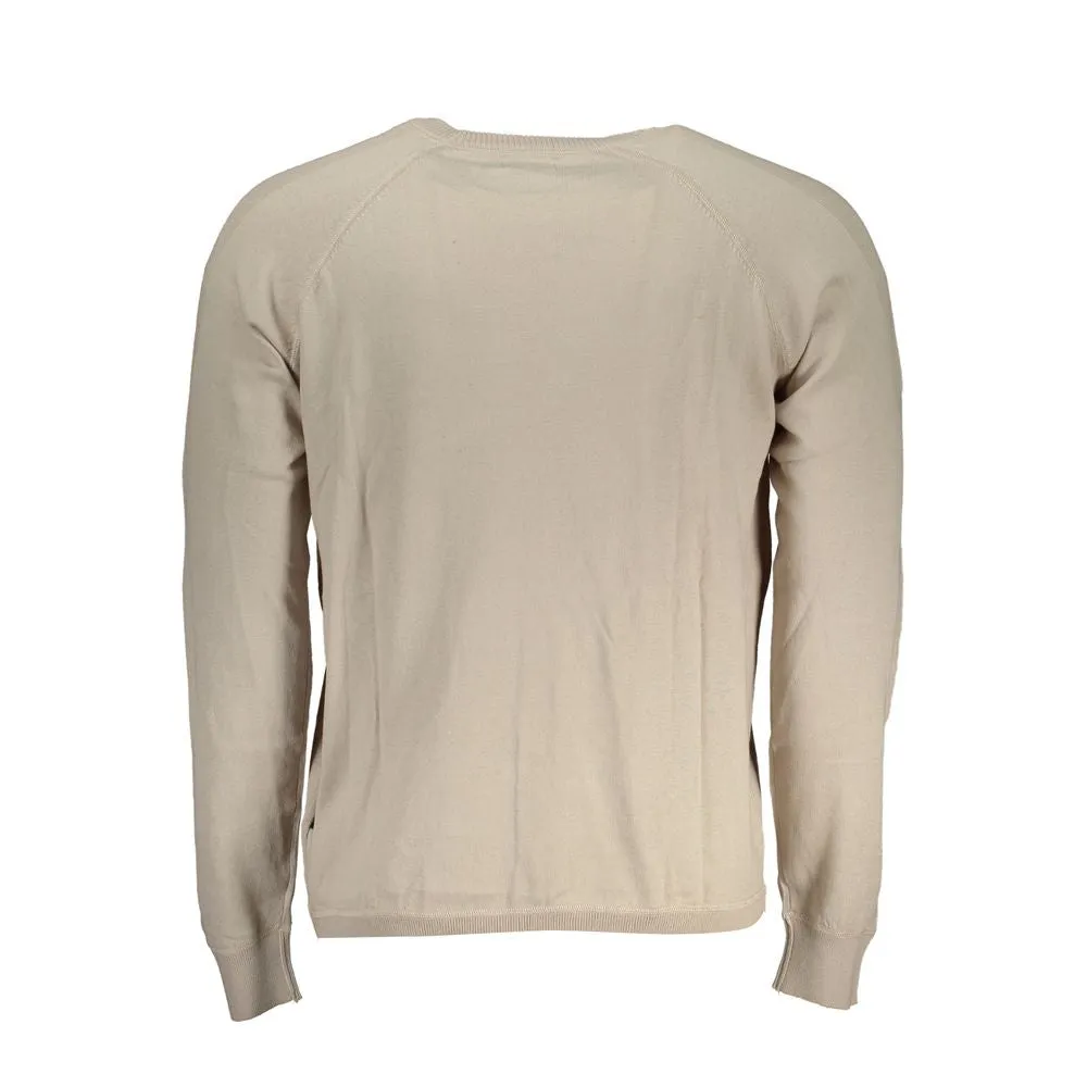 Chic Beige Long Sleeve Crew Neck Sweater sold by Louxly product image thumbnail 2