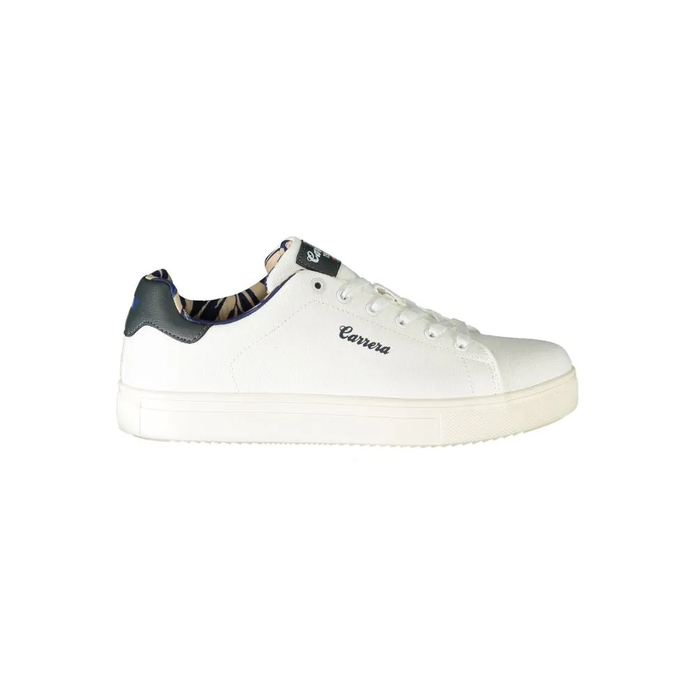 White Polyester Sneaker sold by Louxly
