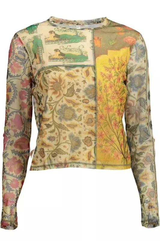 Beige Polyester Women T-Shirt sold by Louxly